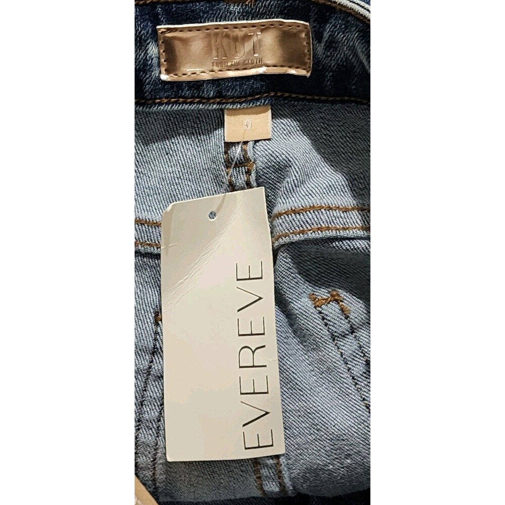 Nwt KUT FROM THE KLOTH Sienna Baggy Boyfriend Crop Jeans In Passion NEW Size 0 - Picture 10 of 16